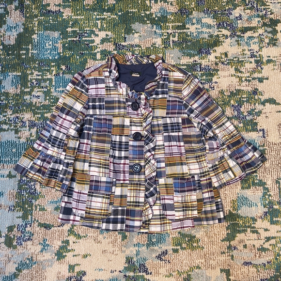 J. Crew Multicolor Plaid Jacket - Picture 1 of 3